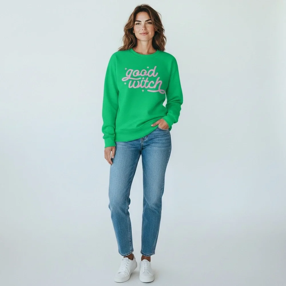 WICKED/"GOOD WITCH" CREW NECK SWEATSHIRT/SIZE:M - Picture 12 of 12